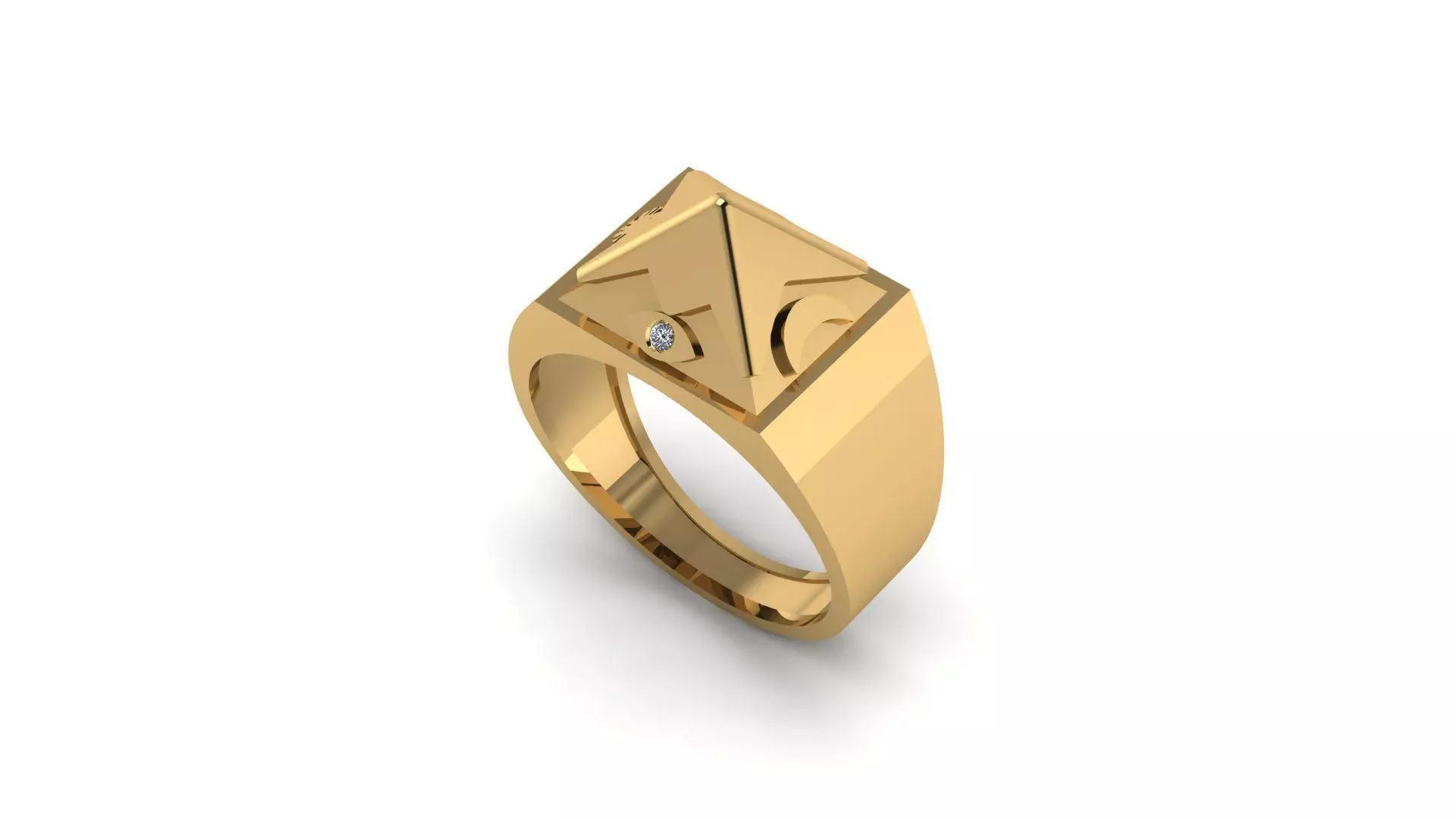 The Symbolic Elegance Unveiling the Meaning Behind Masonic Rings 3D print model_0