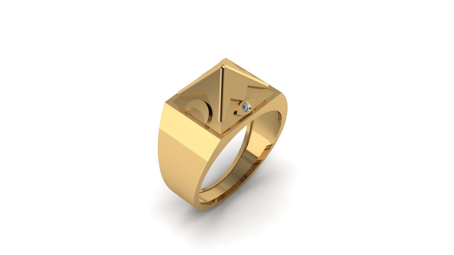 The Symbolic Elegance Unveiling the Meaning Behind Masonic Rings 3D print model_3
