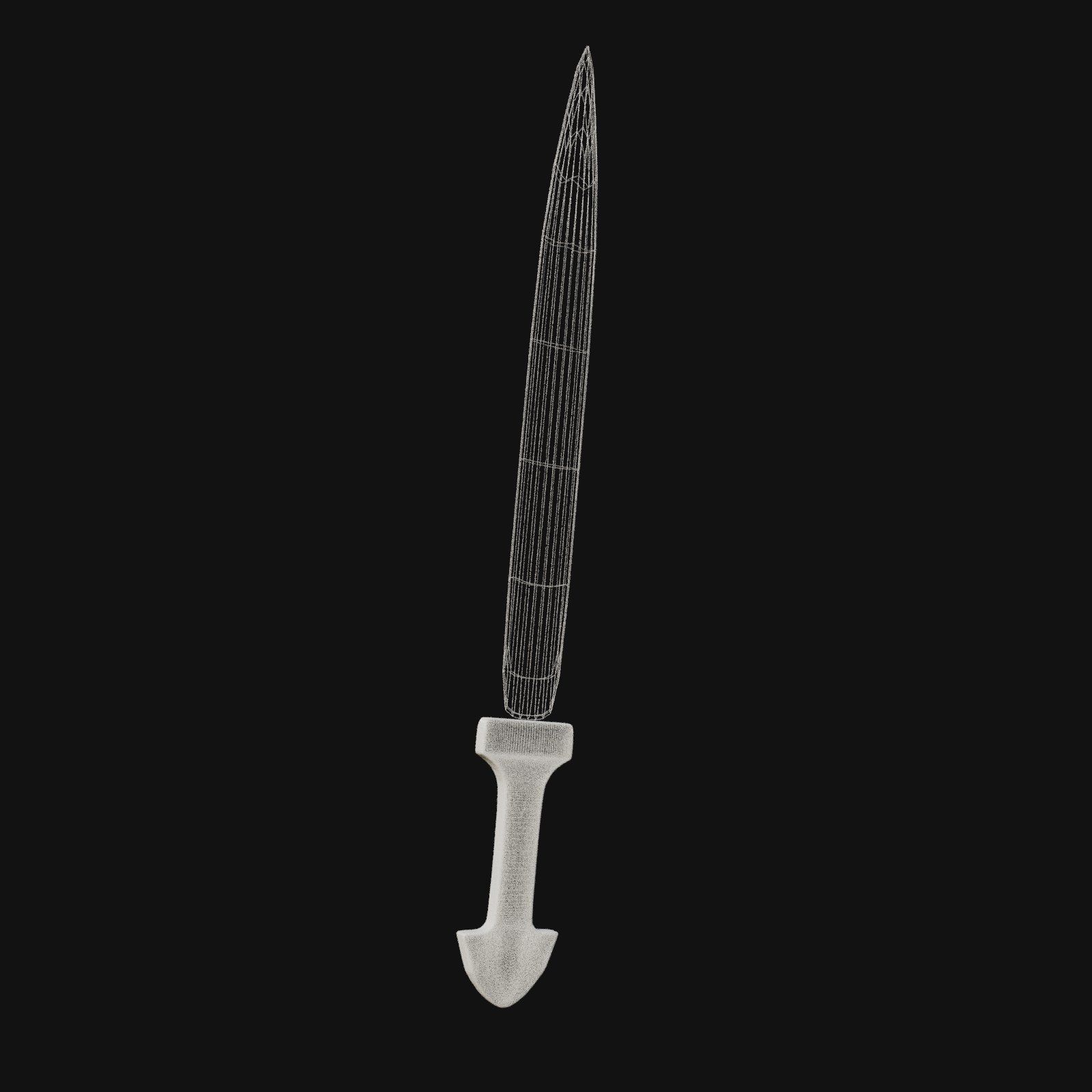 Chrono Crusader Time Bending 3D Model Sword for Digital Adventur 3D model_6