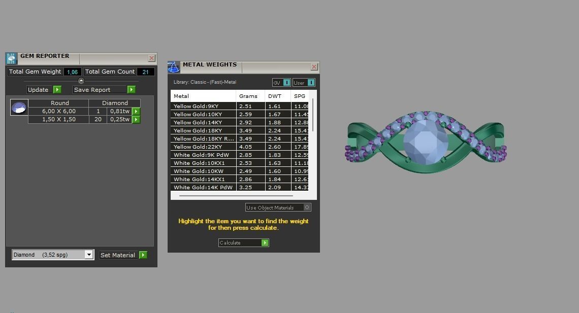 Tranquil Brilliance Solitaire Ring with Woven Band and Diamonds 3D print model_6