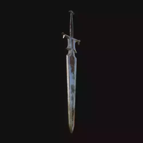 Pixel Paladin Noble 3D Model Sword for Digital Crusaders