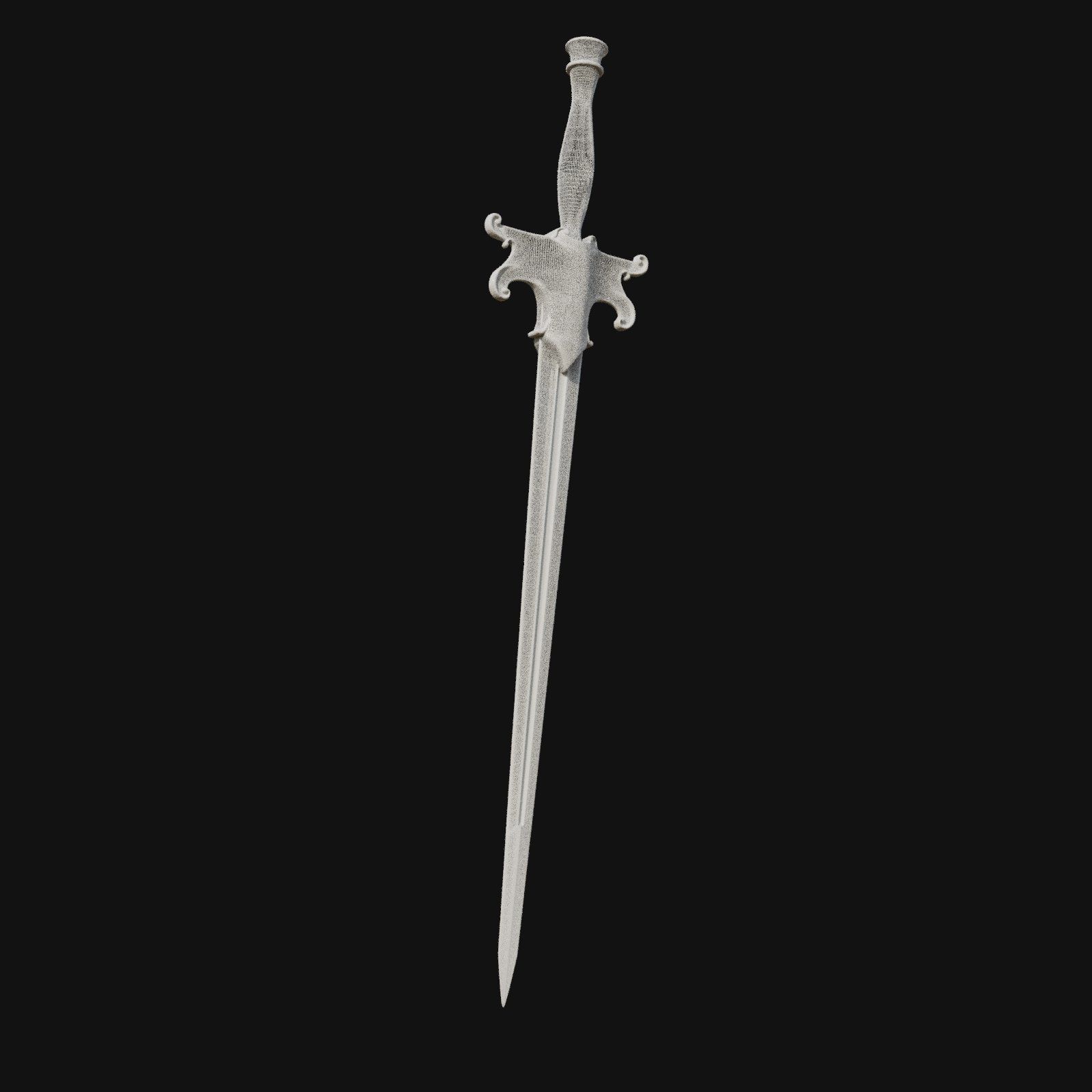 Cybernetic Claymore Robust 3D Model Sword for Digital Knights 3D model_5