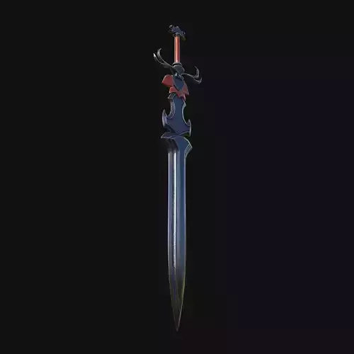 Quantum Quicksilver Swift 3D Model Sword for Digital Speedsters