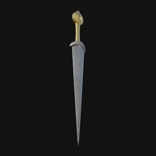 Digital Dragonfang Ferocious 3D Model Sword for Virtual Dragonsl 3D model