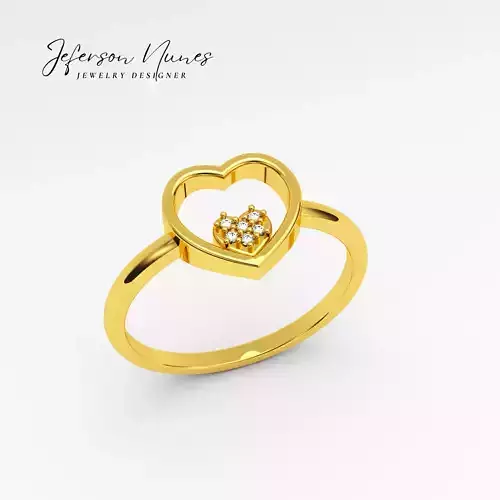 Anel Coracao A1042