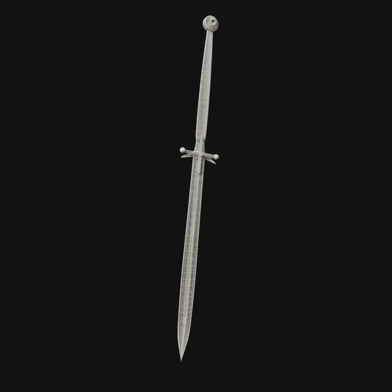 Digital Duelist Versatile 3D Model Sword for Virtual Warriors 3D model_9