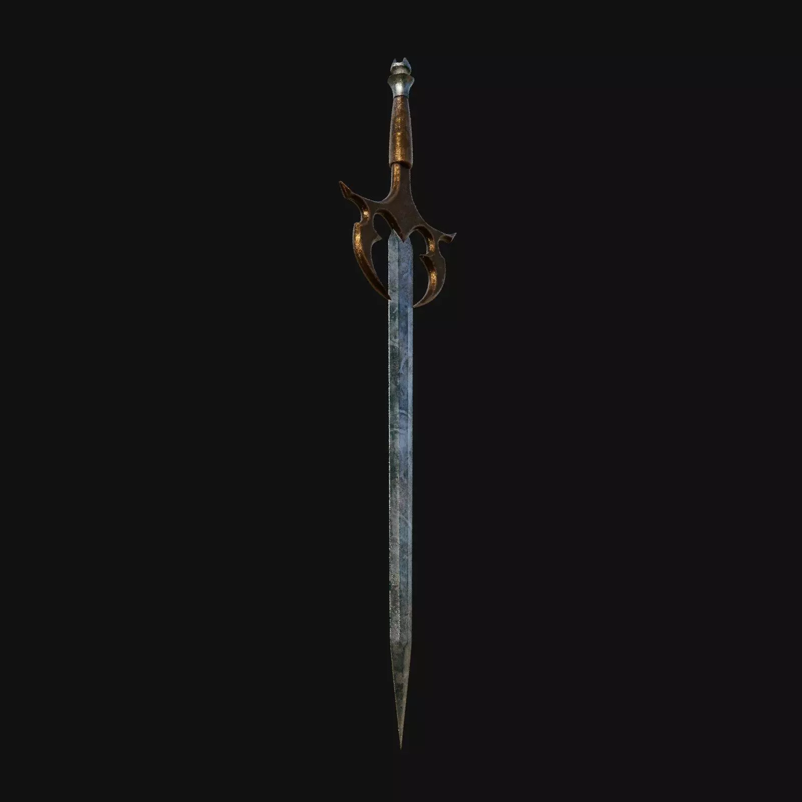 Nanotech Nemesis Cutting Edge 3D Model Sword for Digital Innovat 3D model_0