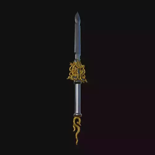 Quantum Quicksilver Swift 3D Model Sword for Digital Speedsters