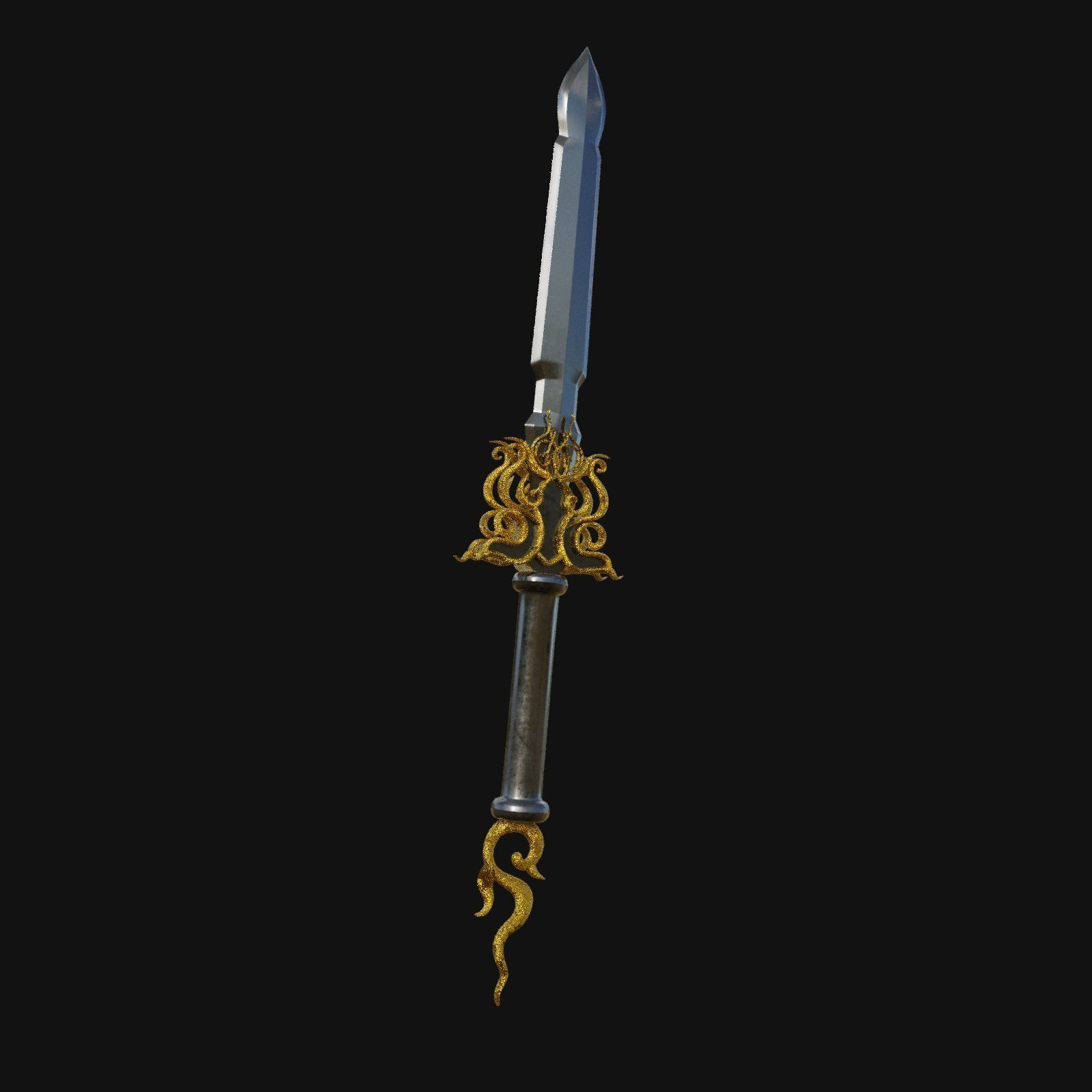 Quantum Quicksilver Swift 3D Model Sword for Digital Speedsters 3D model_7