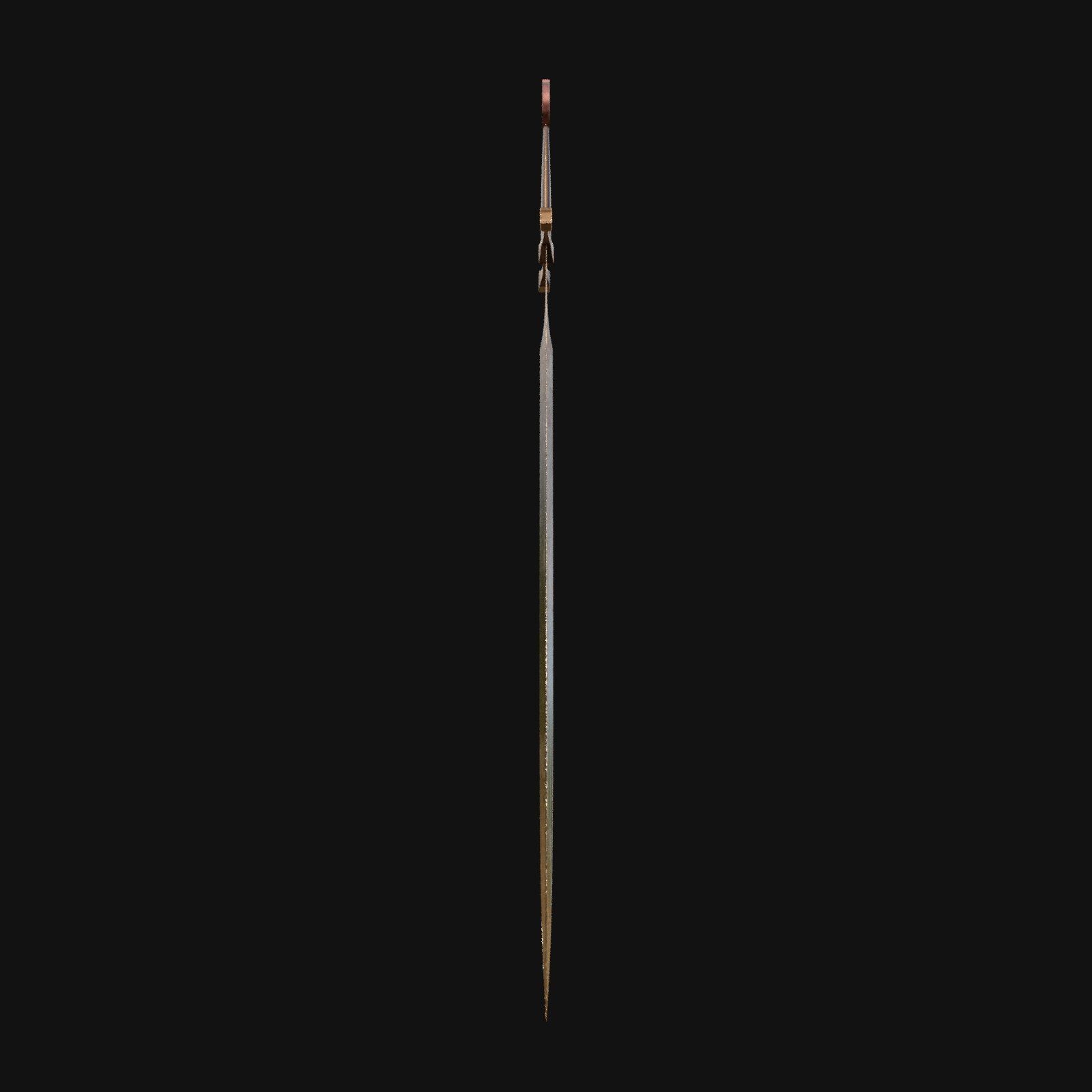 Pixel Paladin Noble 3D Model Sword for Digital Crusaders 3D model_9
