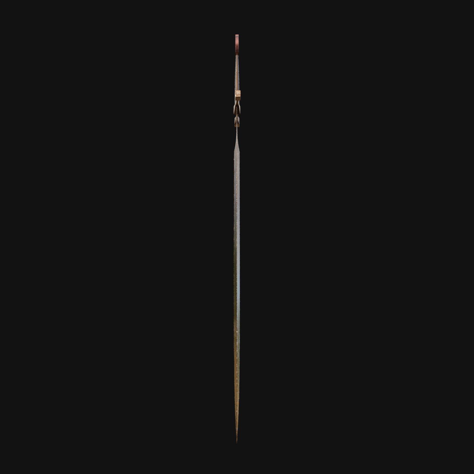 Pixel Paladin Noble 3D Model Sword for Digital Crusaders 3D model_5