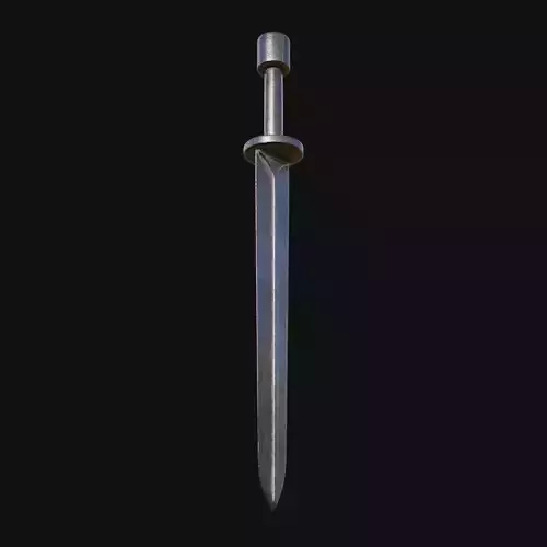 Chrono Crusader Time Bending 3D Model Sword for Digital Adventur