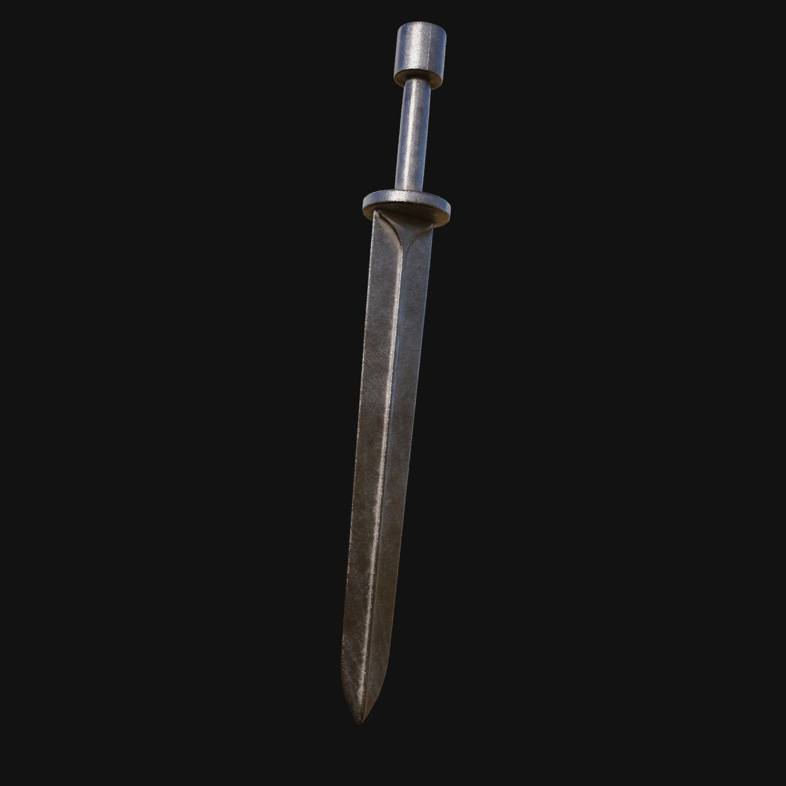 Chrono Crusader Time Bending 3D Model Sword for Digital Adventur 3D model_5