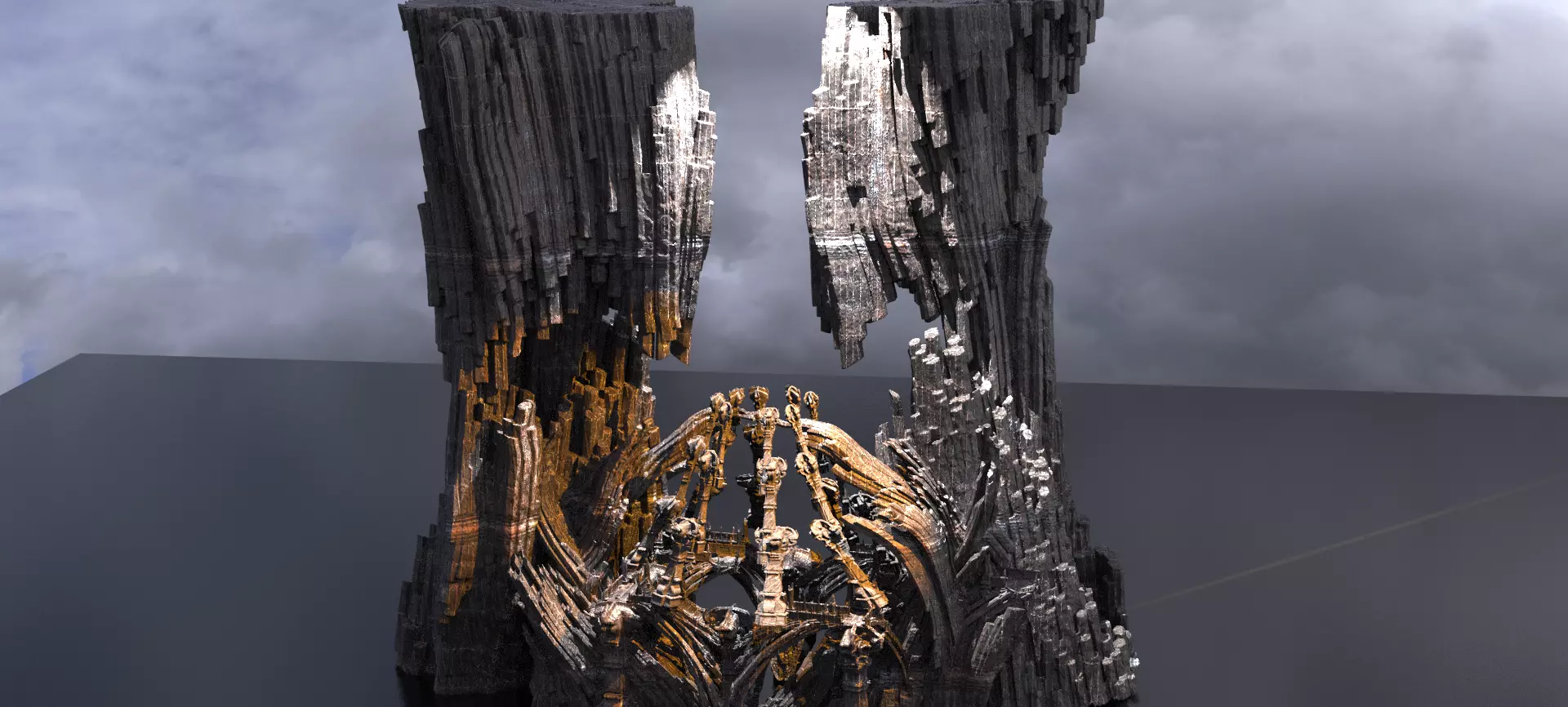 Femorian Ireland colossal gate arena 3D model_0