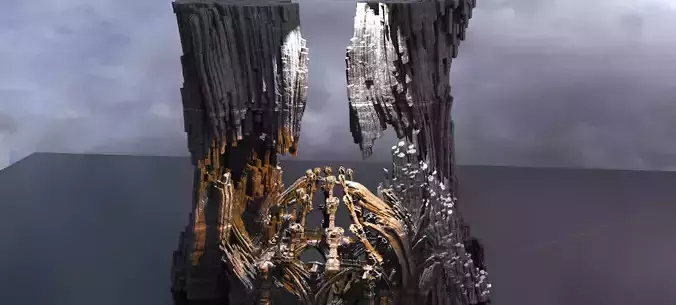 Femorian Ireland colossal gate arena 3D model