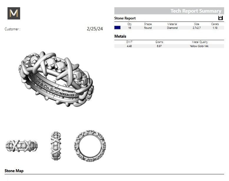 Ring Tiffany X model Lux Copy 3D print model_6