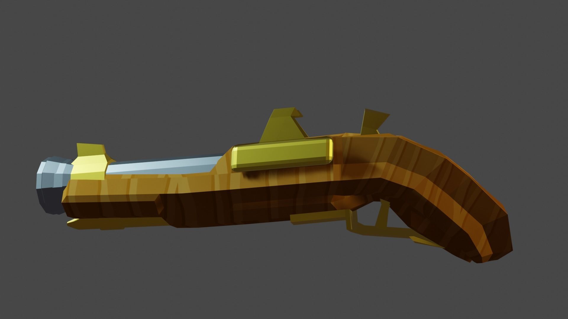 Pirate weapon LowPoly Low-poly 3D model_4