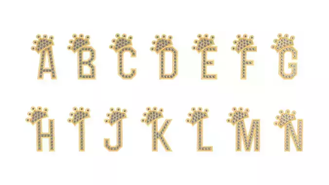 Alphabet Pendant Charm