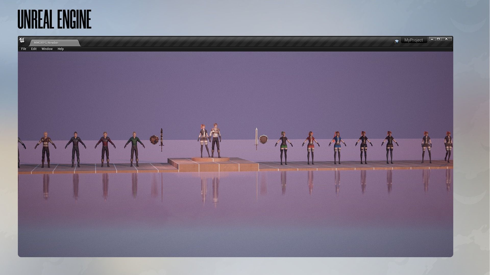 MMORPG Newbie Warrior - Medieval Fantasy Modular Character Low-poly 3D model_17