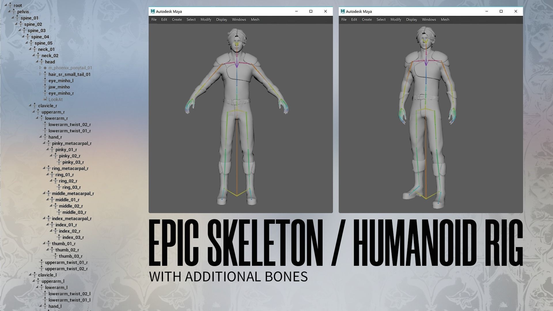 MMORPG Newbie Warrior - Medieval Fantasy Modular Character Low-poly 3D model_13