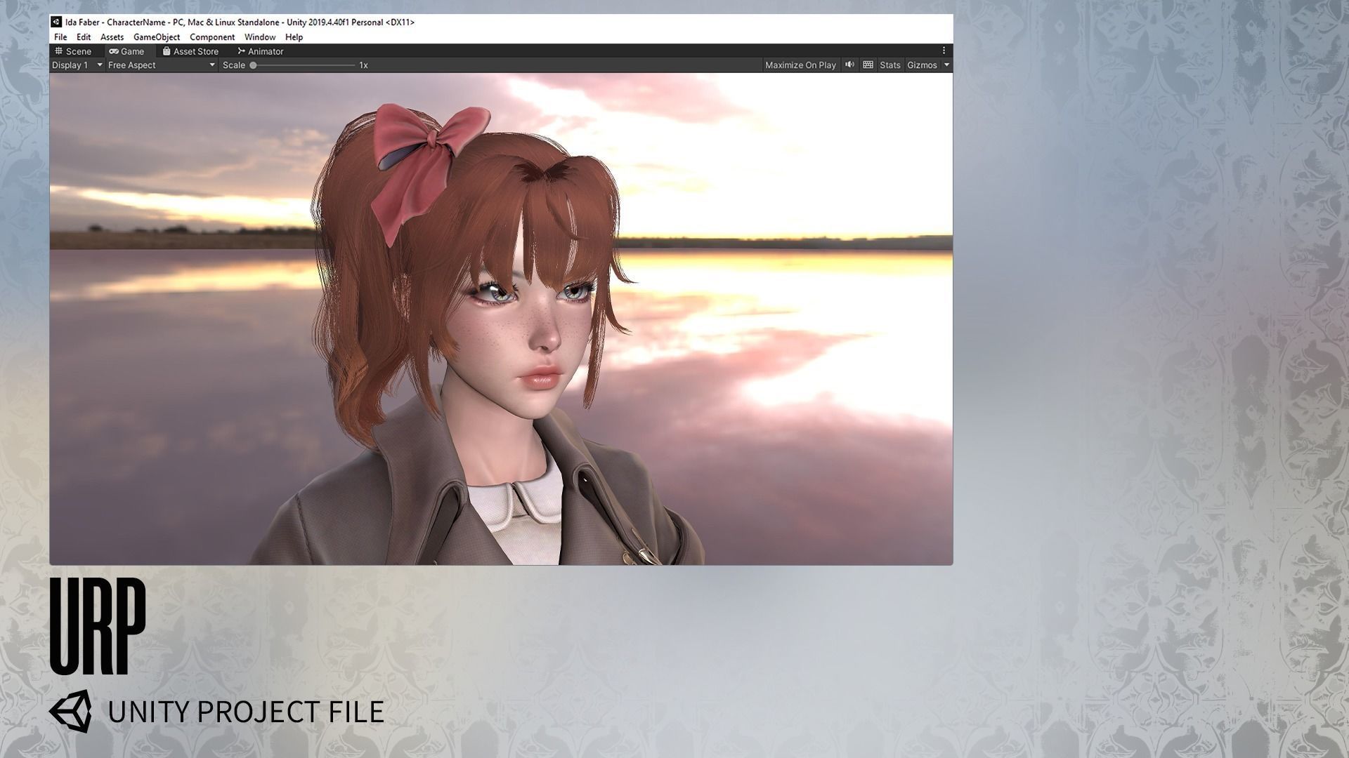 MMORPG Newbie Warrior - Medieval Fantasy Modular Character Low-poly 3D model_21