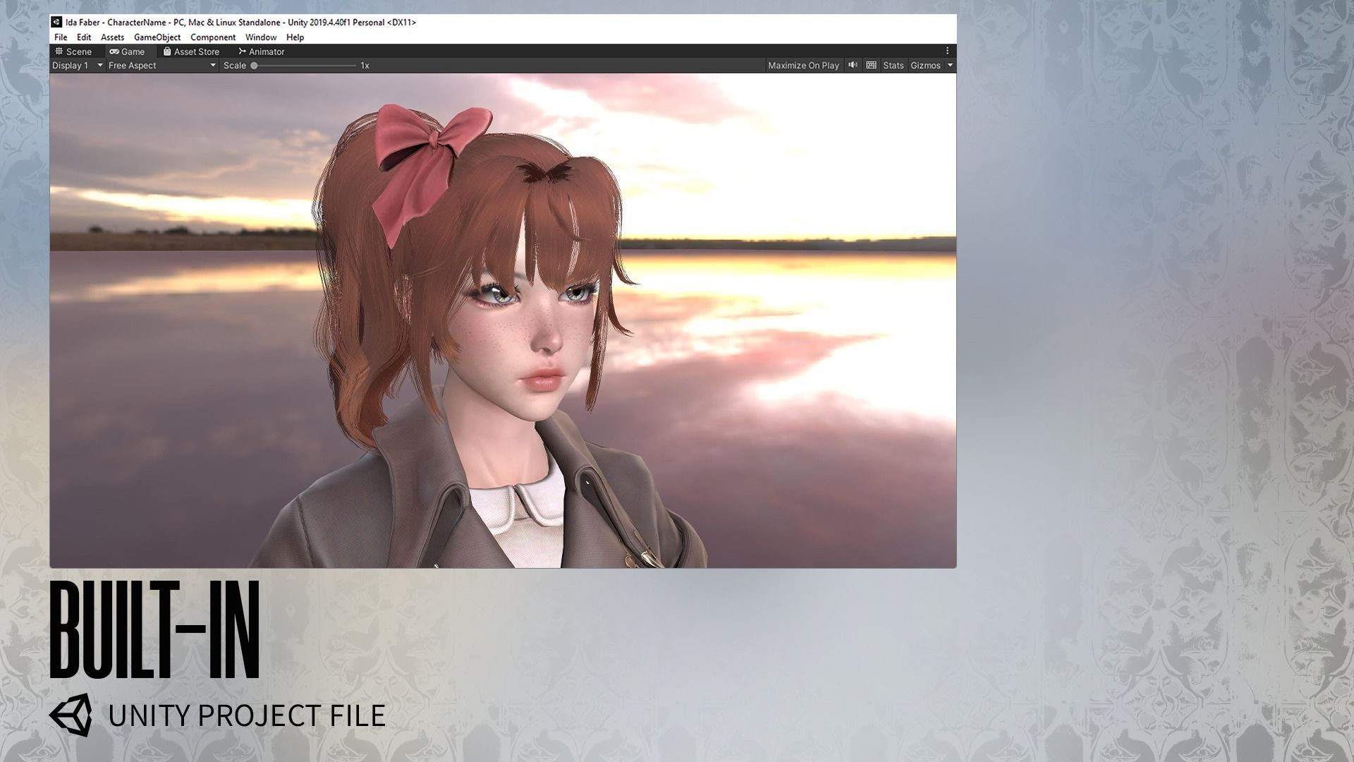 MMORPG Newbie Warrior - Medieval Fantasy Modular Character Low-poly 3D model_20