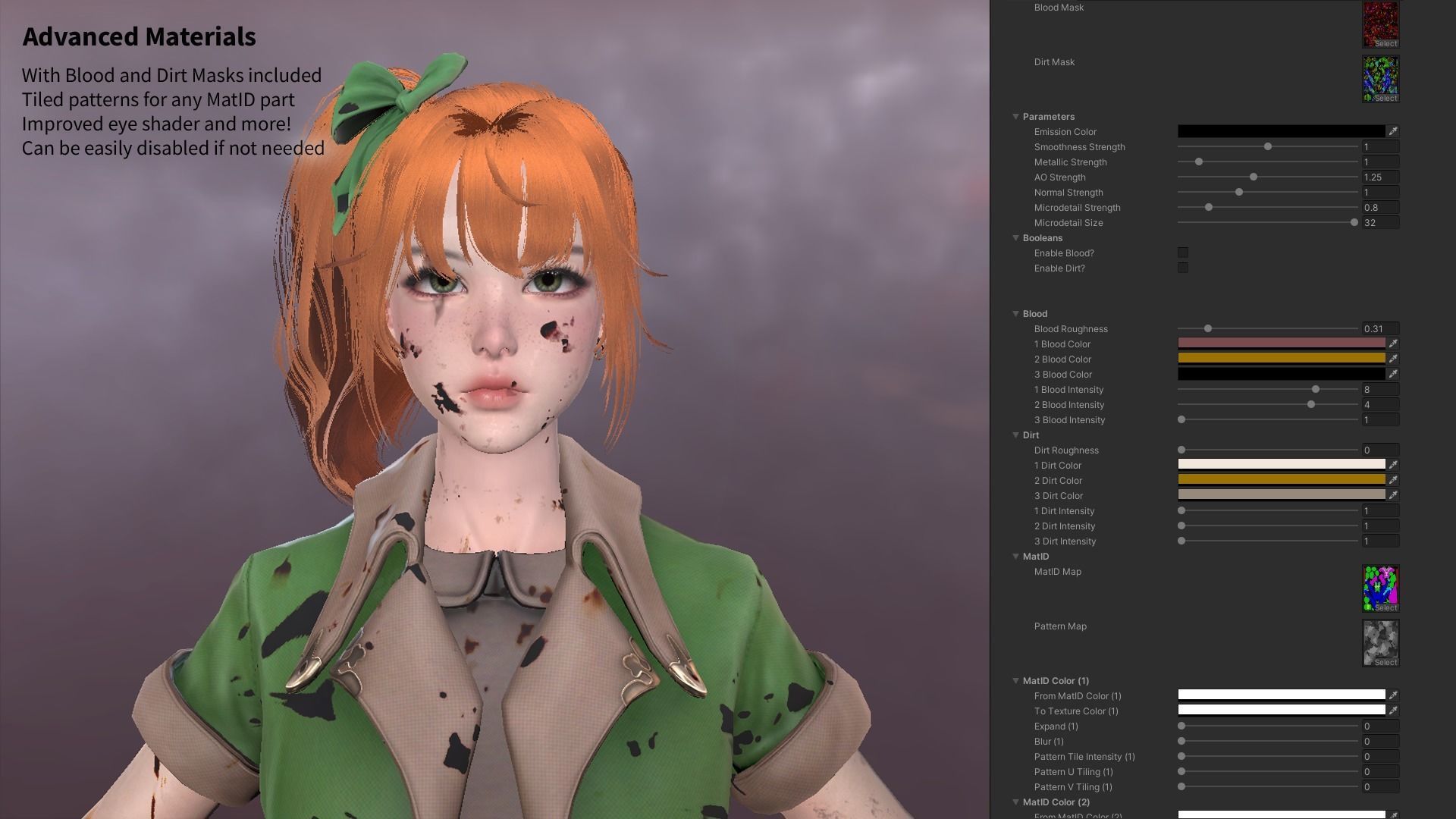MMORPG Newbie Warrior - Medieval Fantasy Modular Character Low-poly 3D model_19