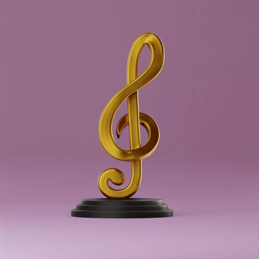 Nota musical 3 3D print model