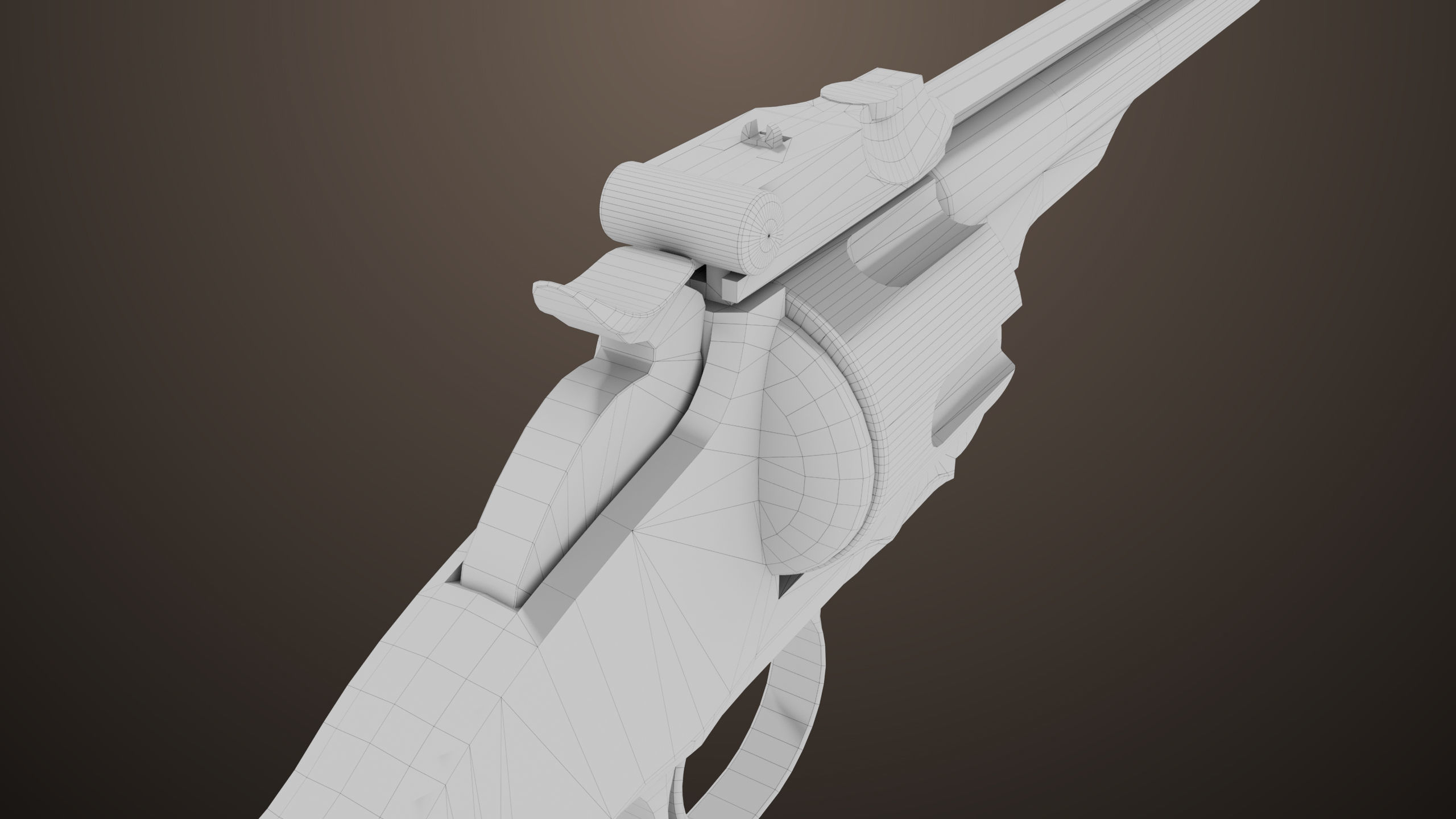 Revolver 02 Generic Black All PBR Unity UE Textures Low-poly 3D model_32