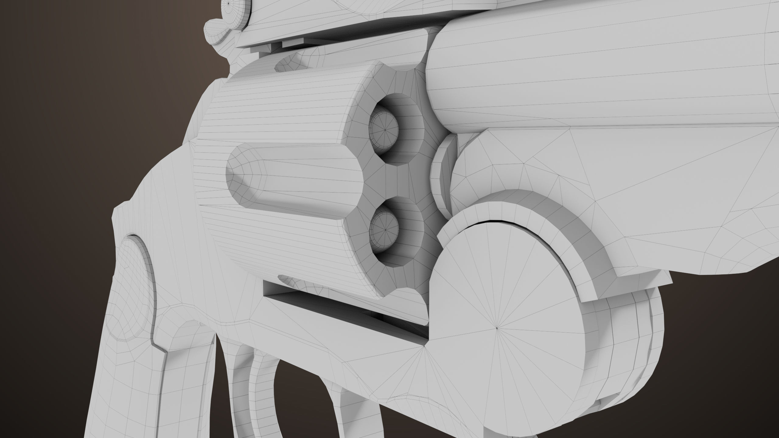 Revolver 02 Generic Black All PBR Unity UE Textures Low-poly 3D model_33