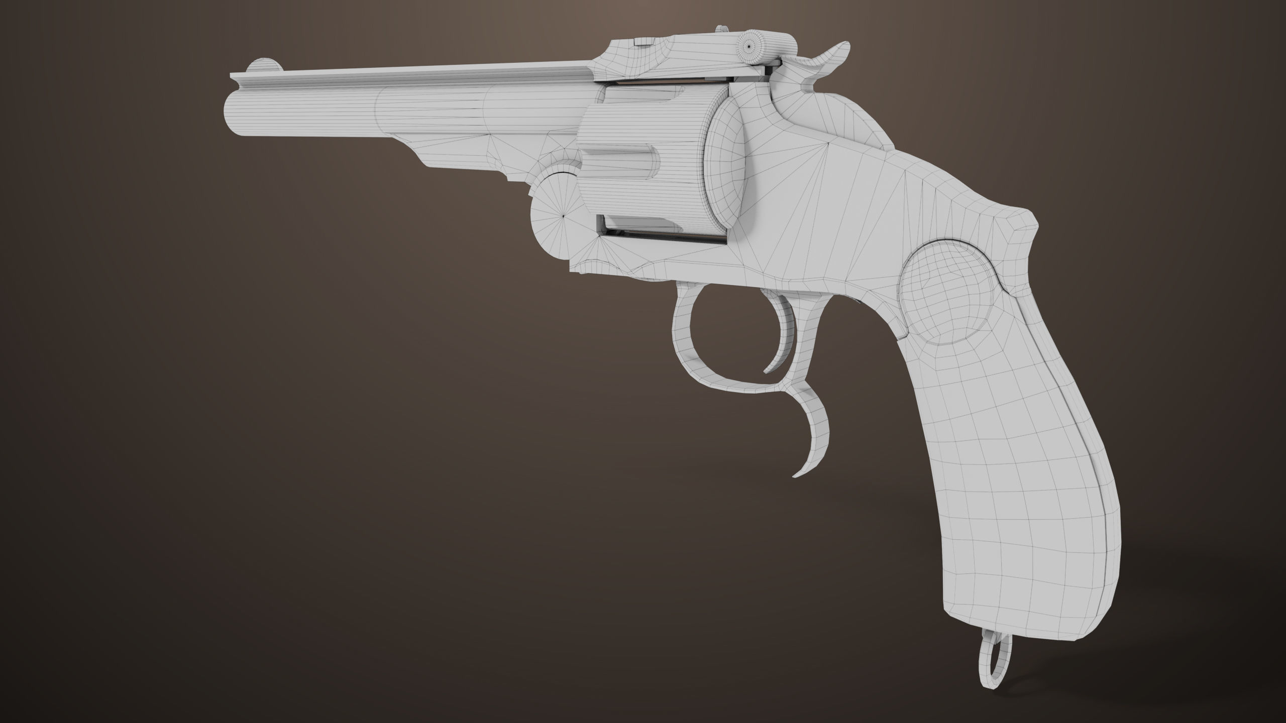 Revolver 02 Generic Black All PBR Unity UE Textures Low-poly 3D model_28