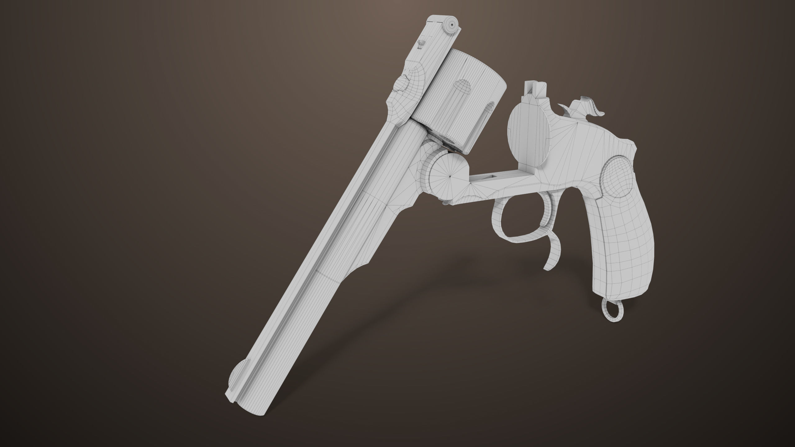 Revolver 02 Generic Black All PBR Unity UE Textures Low-poly 3D model_39