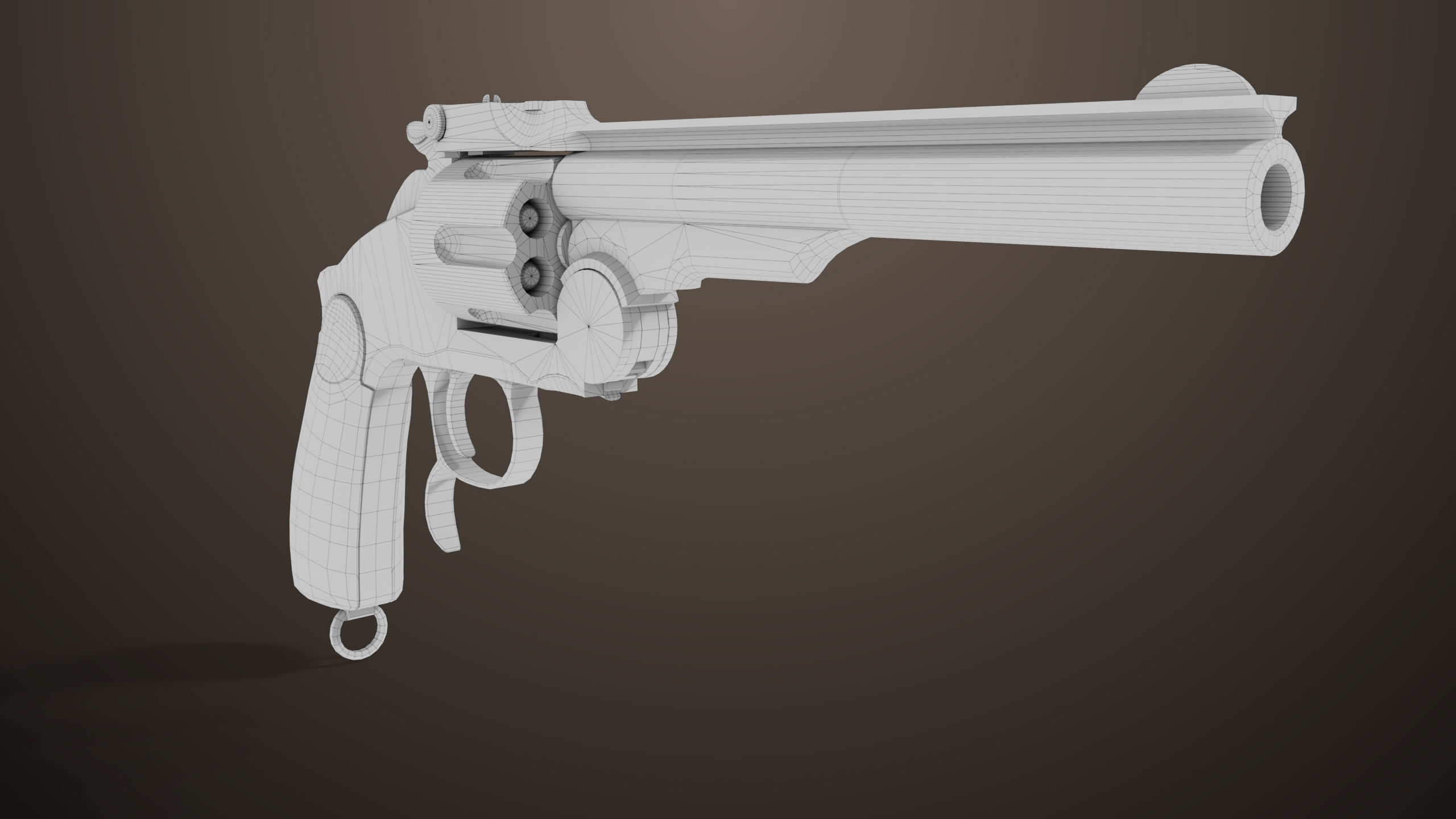 Revolver 02 Generic Black All PBR Unity UE Textures Low-poly 3D model_24