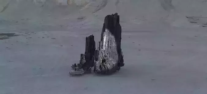 Irish folklore rocks sea front