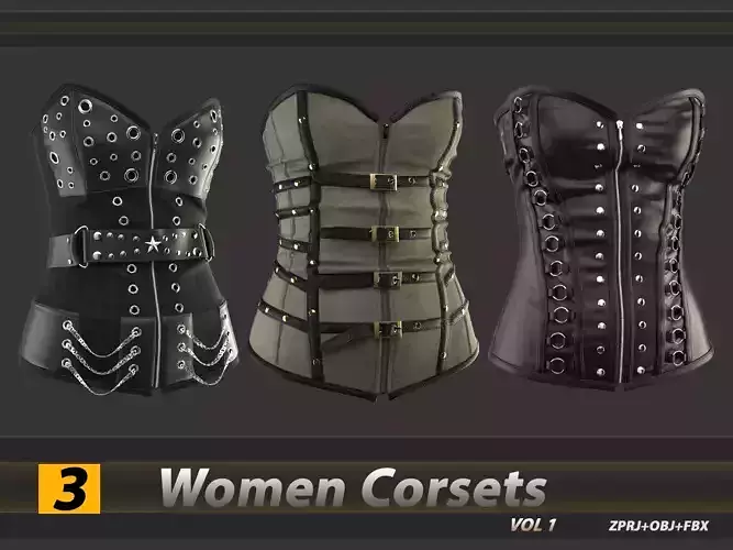 3 Women Corsets-Vol 1