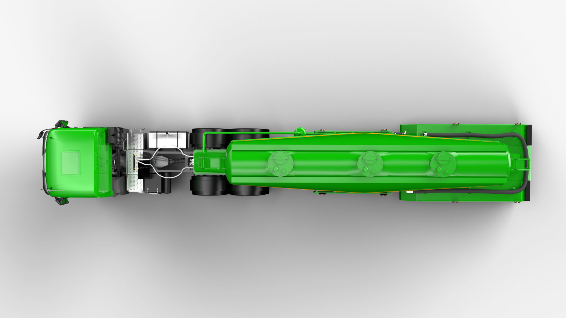 Mercedesbenzactros3354 Bulk Cement Trailer 3D model_8