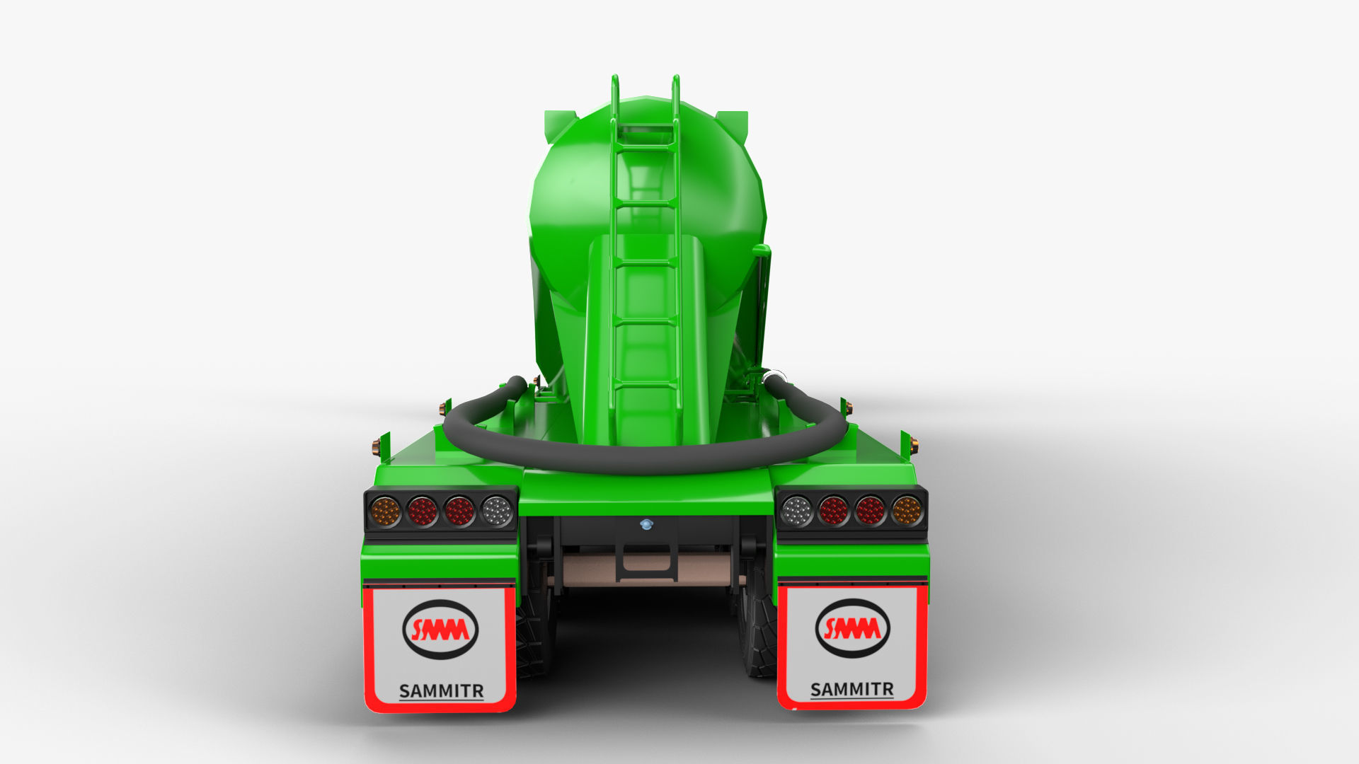Mercedesbenzactros3354 Bulk Cement Trailer 3D model_4