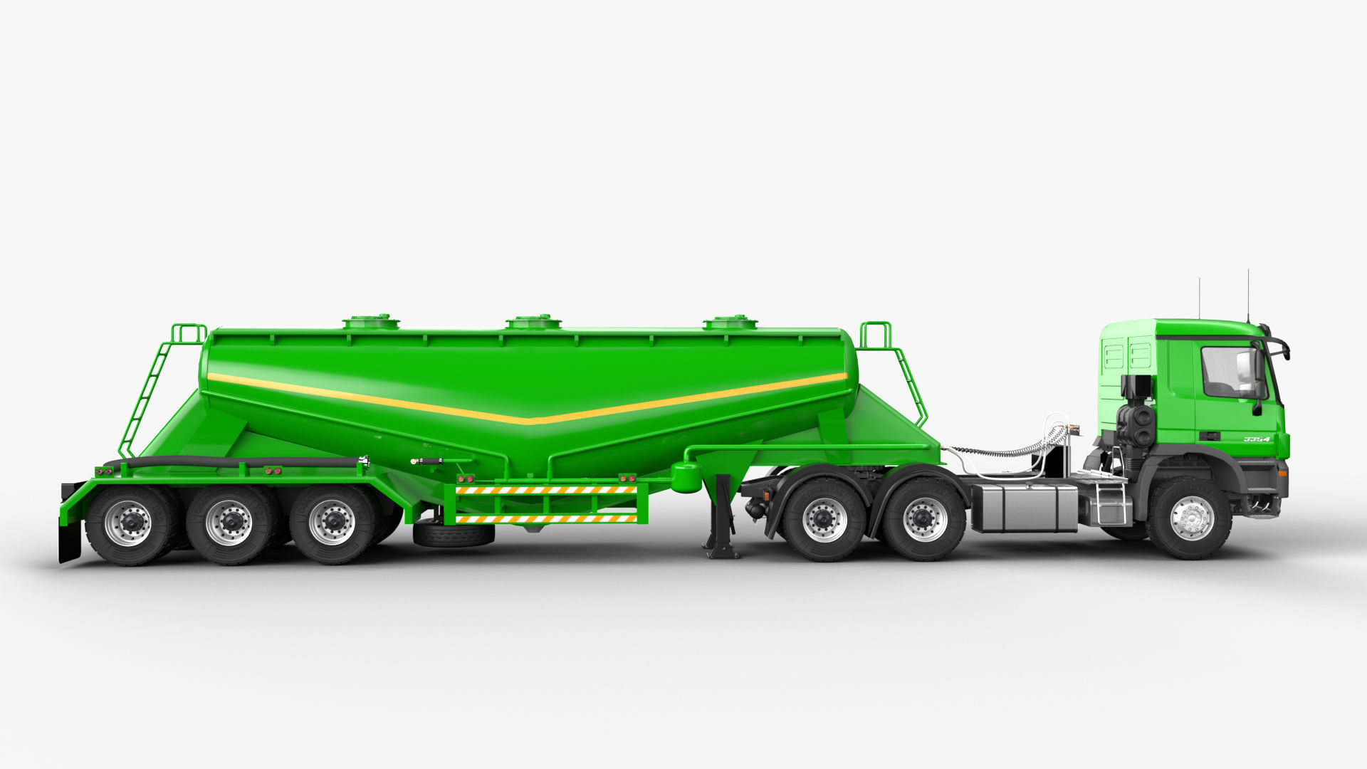 Mercedesbenzactros3354 Bulk Cement Trailer 3D model_6