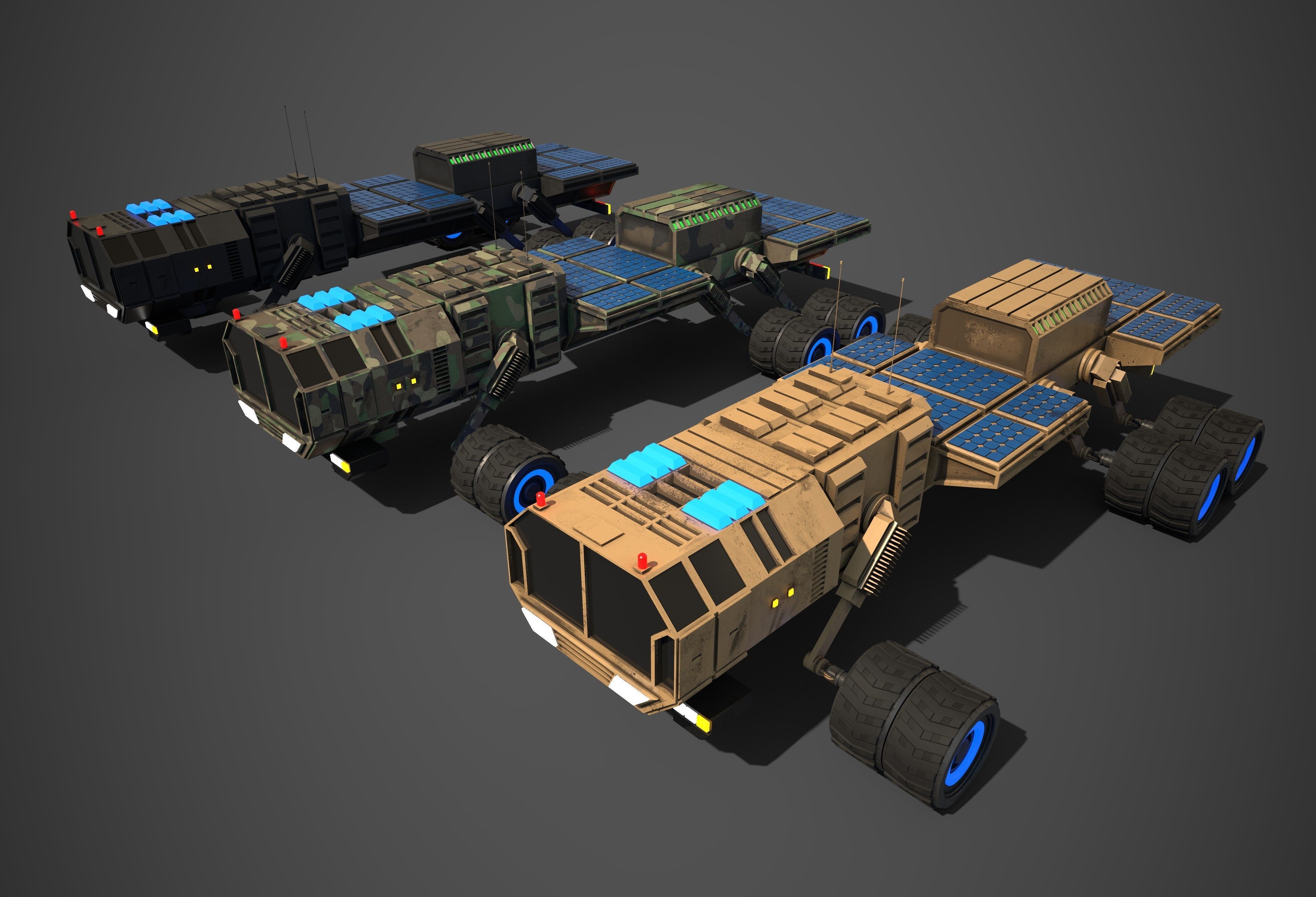 Rover Eight Low-poly 3D model_3