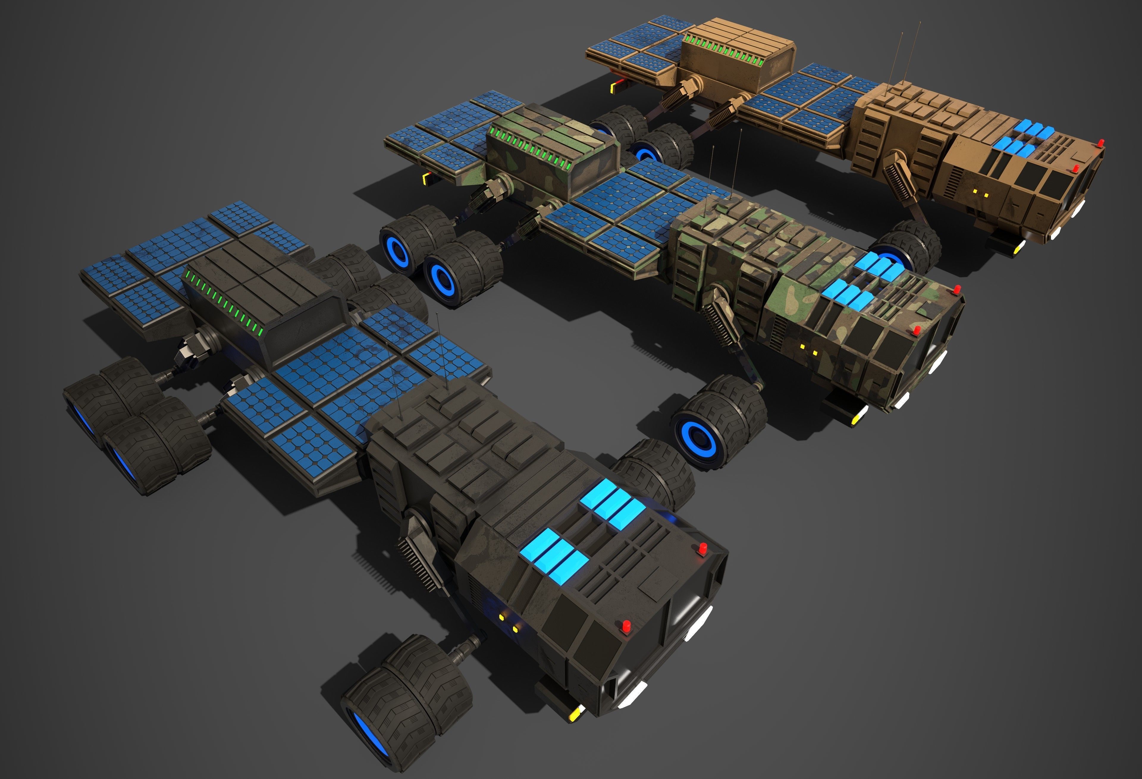 Rover Eight Low-poly 3D model_6