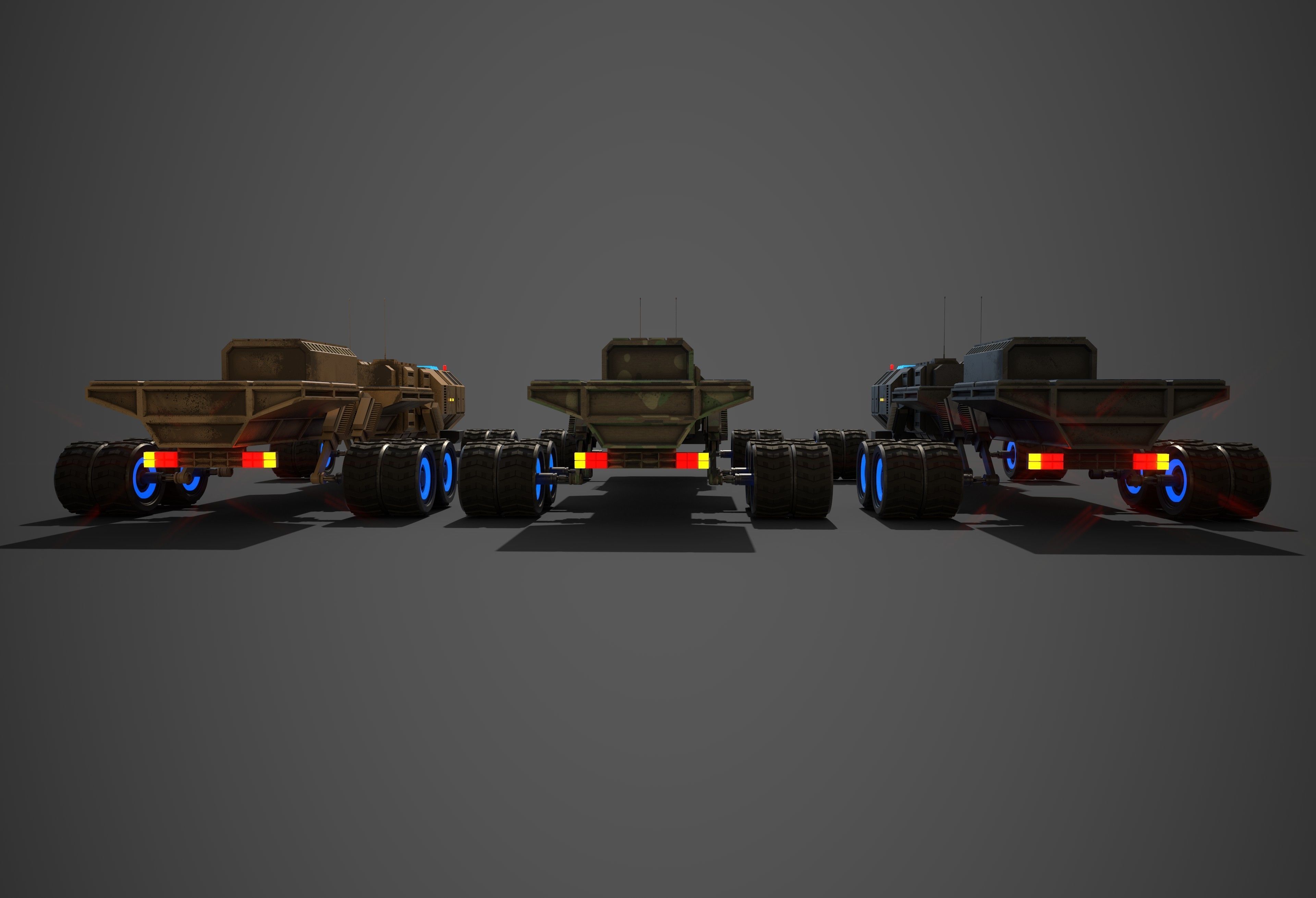 Rover Eight Low-poly 3D model_9