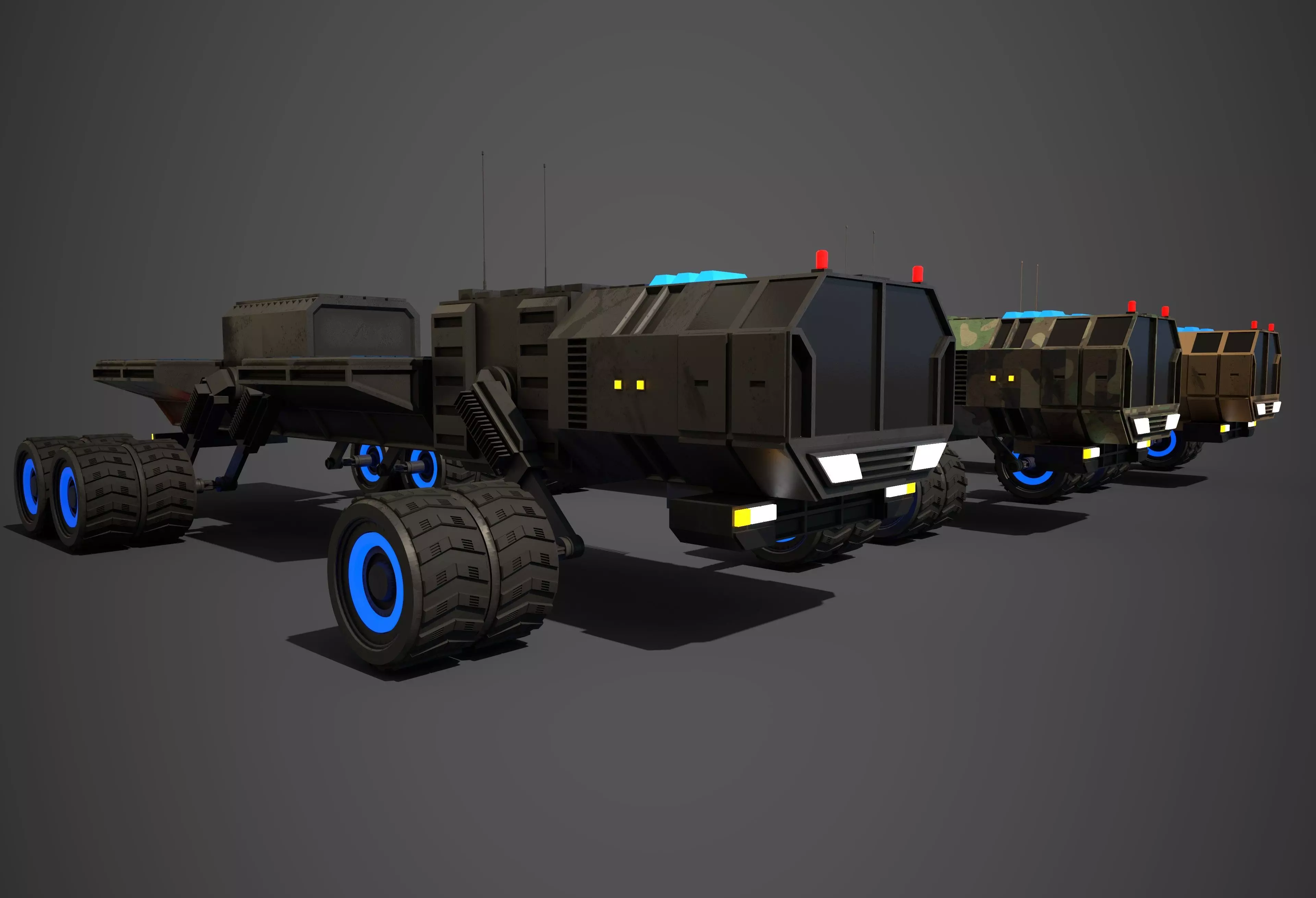 Rover Eight Low-poly 3D model_0