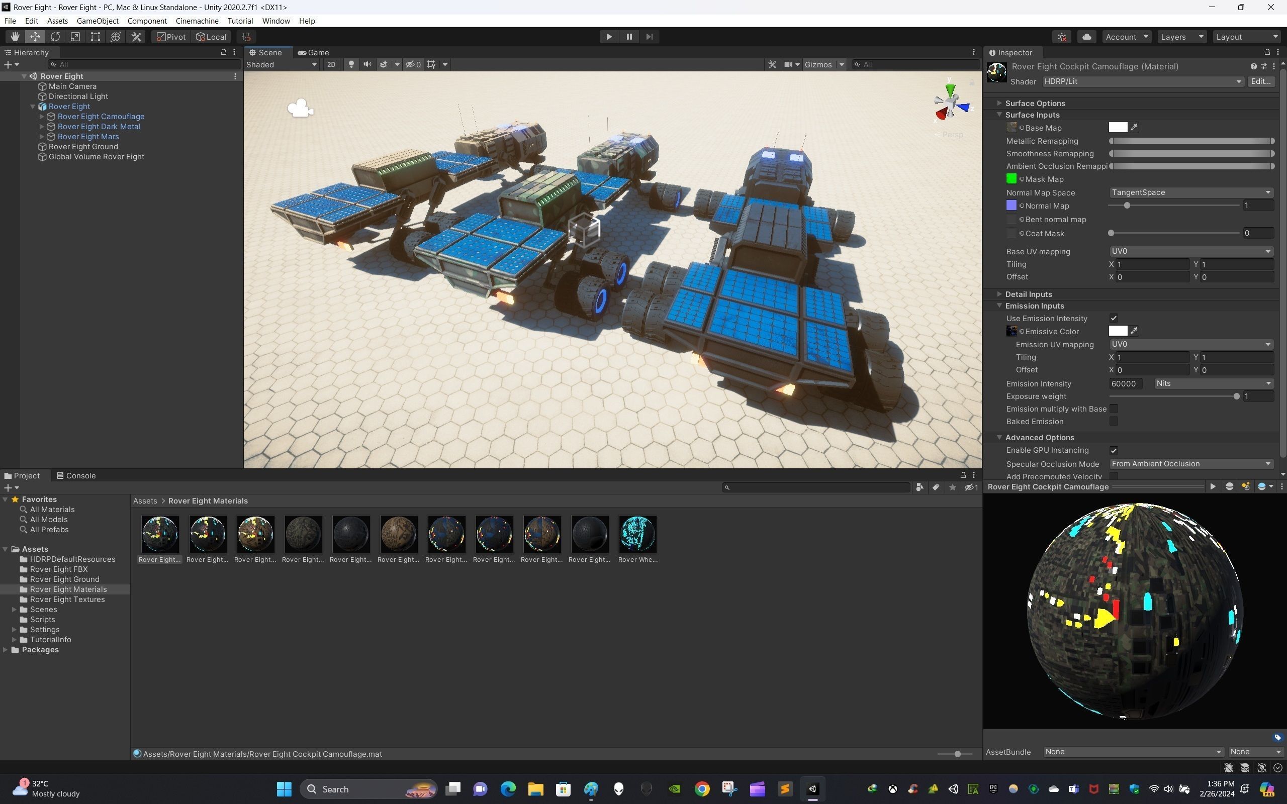 Rover Eight Low-poly 3D model_14