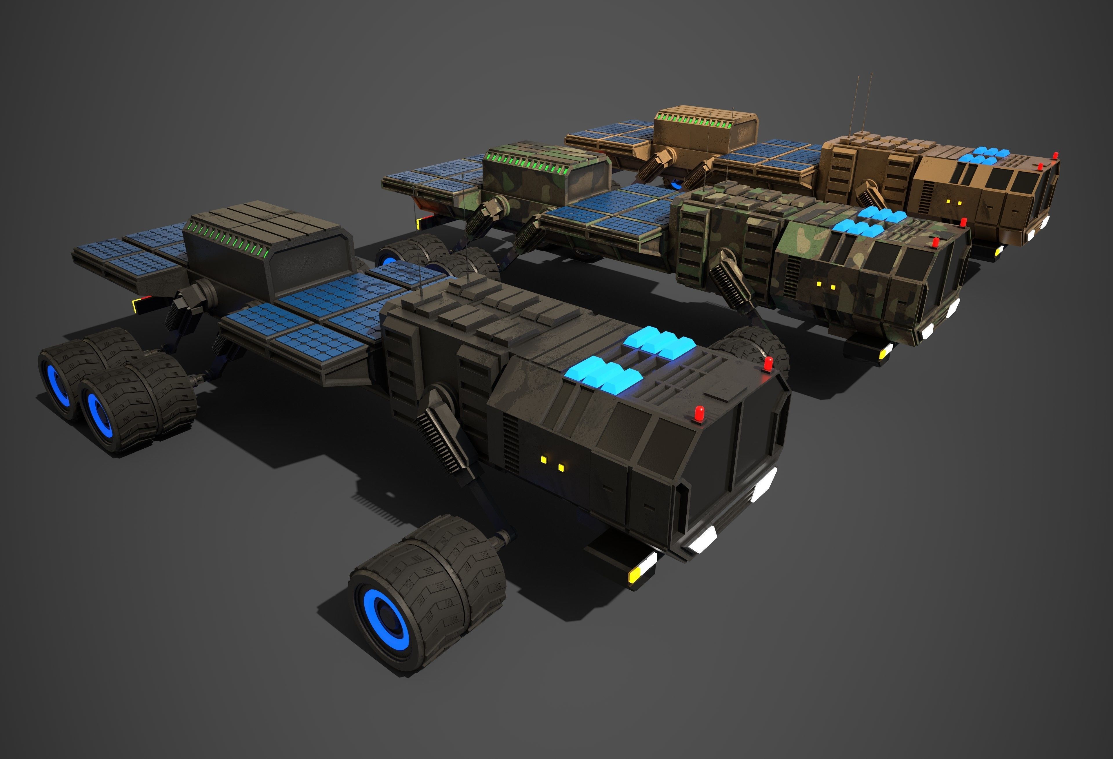 Rover Eight Low-poly 3D model_2