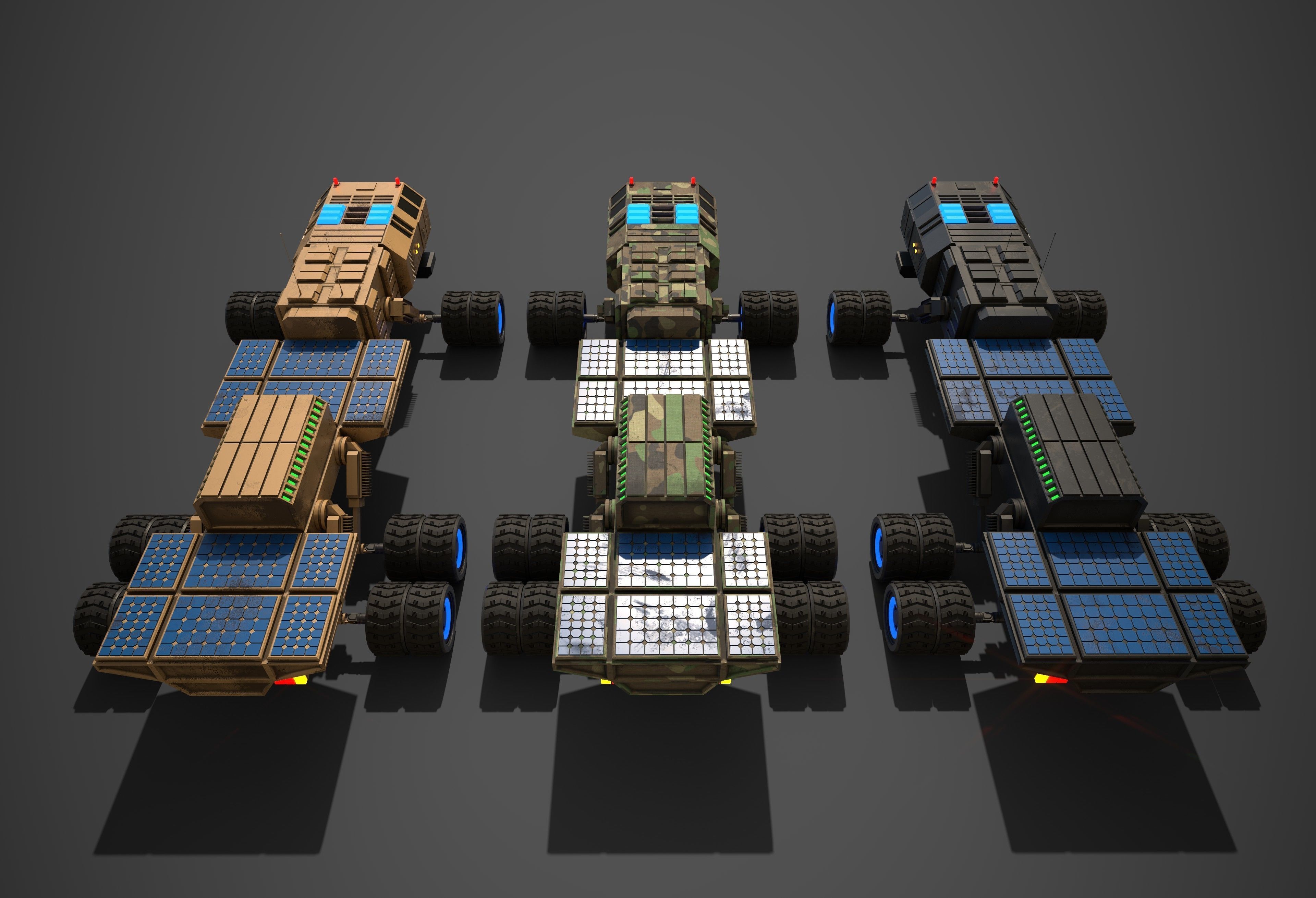 Rover Eight Low-poly 3D model_10