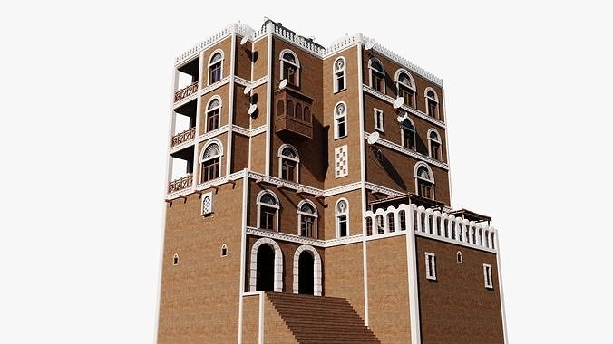Middle East Apartment Low-poly 3D model 3