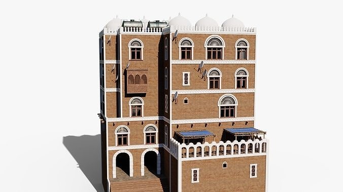 Middle East Apartment Low-poly 3D model 6