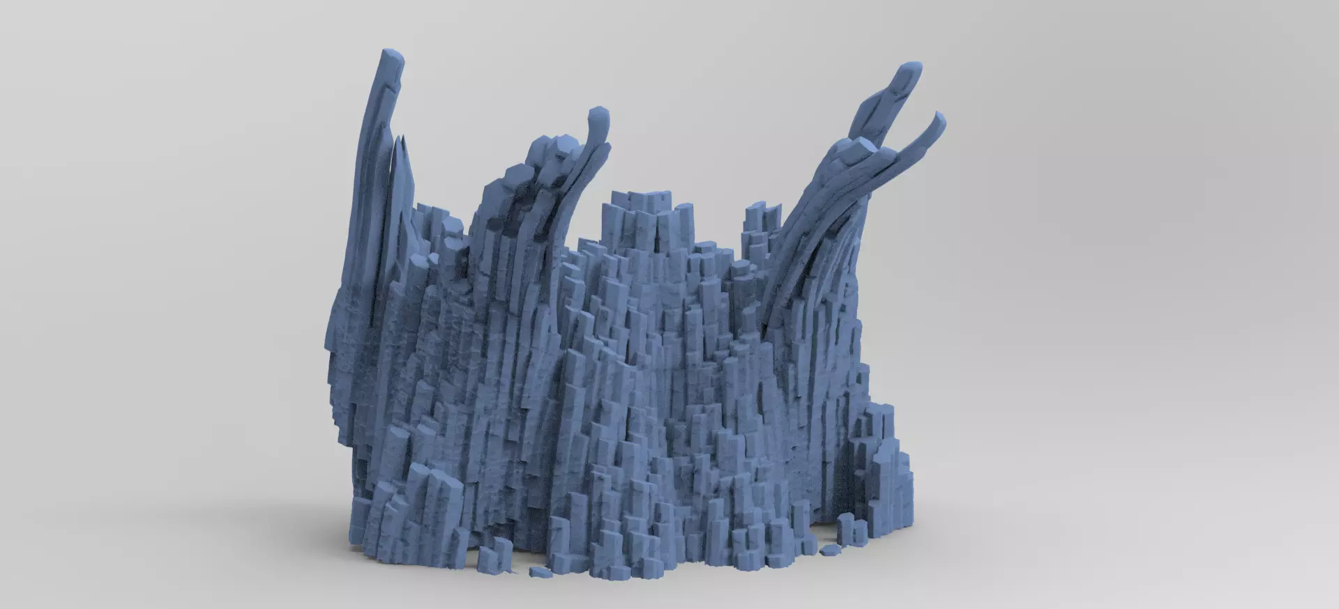 Druid staff Stones 1  3D model_0