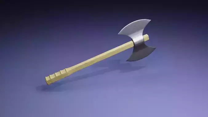 Axe with Wooden Handle