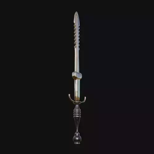 Techno Titans Blade Futuristic 3D Model Sword for Cybernetic War